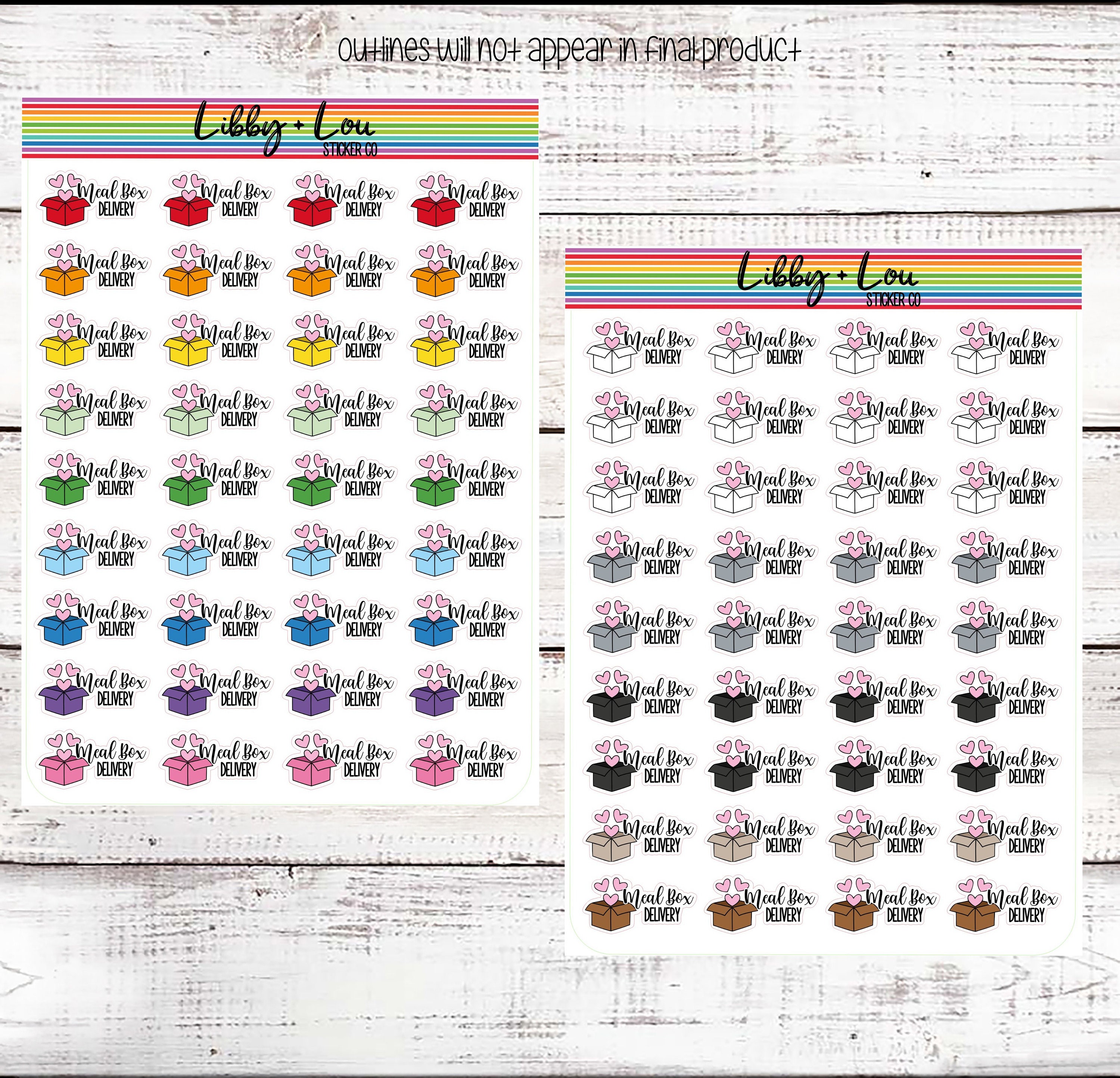 Planner sticker functionals, Subscription Trackers, Seasonal colors,  functionals for planners, Planner stickers, Tracker boxes
