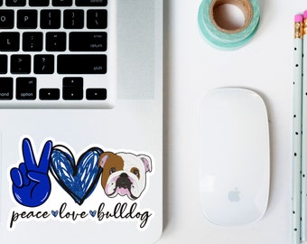 English Bulldog Vinyl Decal  | Die Cut Sticker | Dog Sticker | Puppy