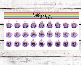 Funny Coffee Quote Planner Sticker | Libby and Lou Sticker Co