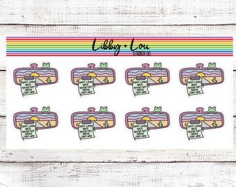 Don't Look Back Your Not Going That Way Planner Sticker | Libby and Lou Sticker Co