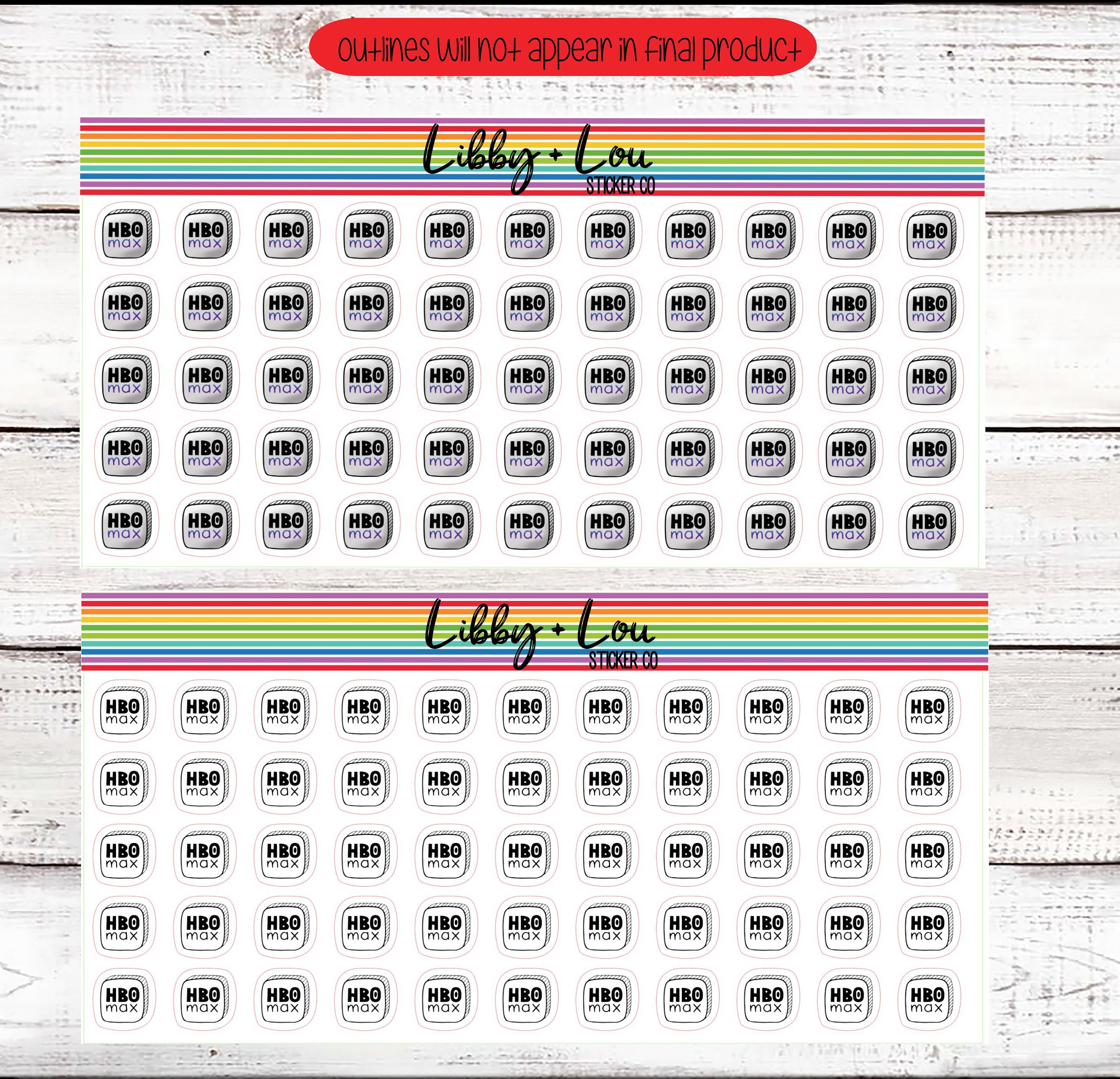 HBO Max Planner Sticker Tv Show Sticker Movie Sticker - Etsy