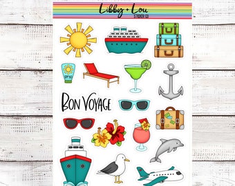 Cruise Planner Sticker | Summer Vacation | Beach | Family Time | Decorative Sticker