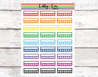 Habit Tracker Planner Sticker | Side bar Sticker