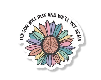 Flower Magnet | Quote Magnet | Fridge Magnet | Refrigerator Magnet | Mental Health Awareness