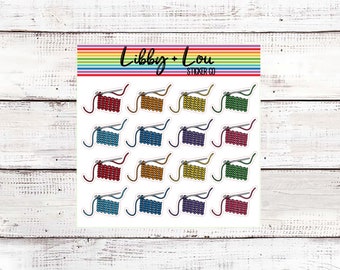 Crochet Planner Sticker | Hobby Sticker | Buy Yarn Sticker | Craft Store | Libby and Lou Sticker Co
