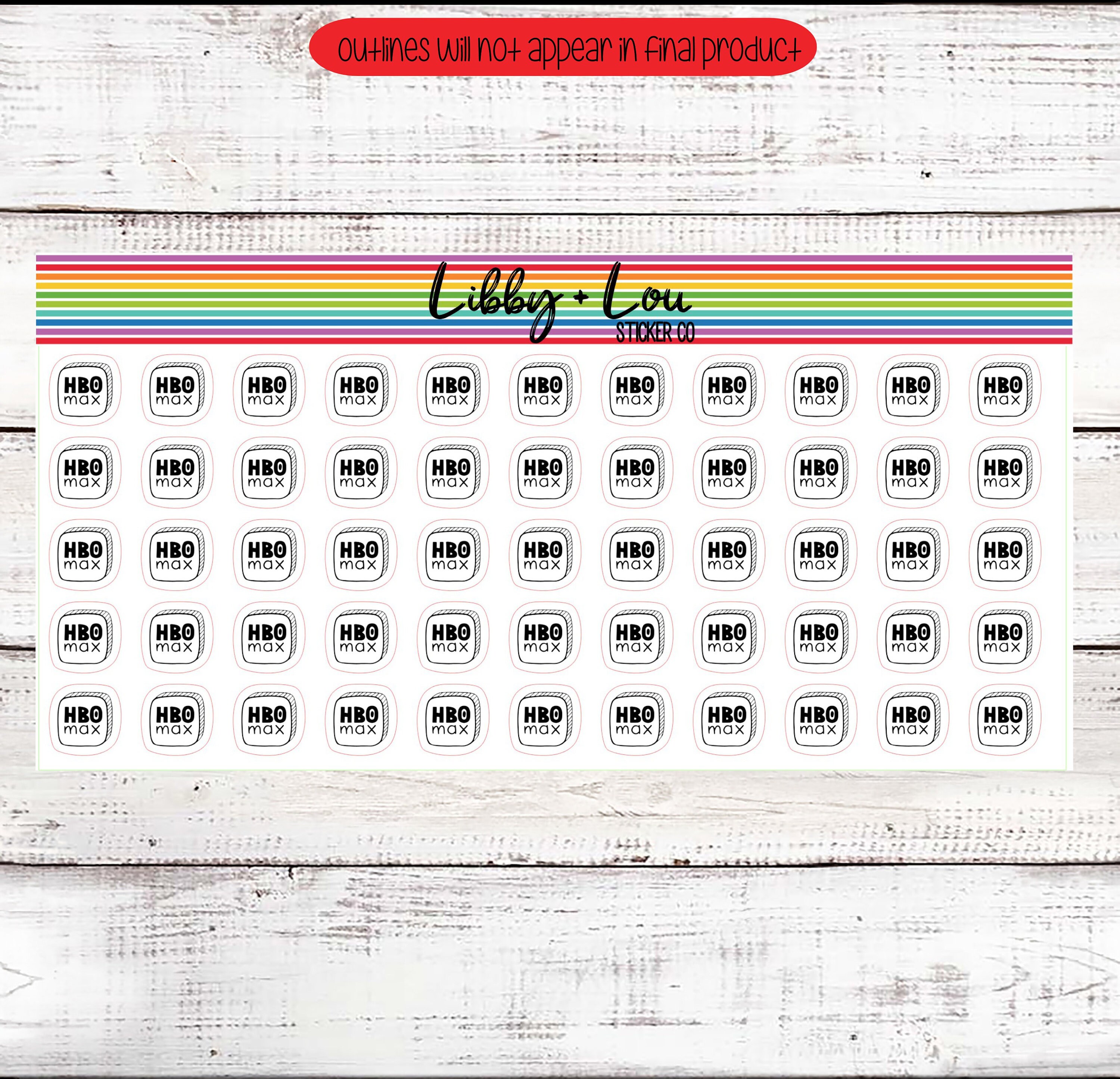 HBO Max Planner Sticker Tv Show Sticker Movie Sticker - Etsy