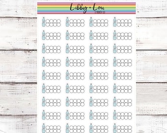 Water Intake Tracker Planner Sticker | Habit Tracker | Libby and Lou Sticker Co