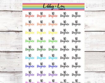 No Daycare Script Planner Sticker | Libby and Lou Sticker Co