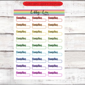 Counseling Appointment Planner Sticker | Therapy | Mental Health | Psychologist | Doctor Appointment