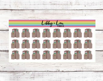 Brownies Scouts Planner Sticker | Troop Meeting | Scouts Troop Leader | Girl Scouts | Libby and Lou Sticker Co