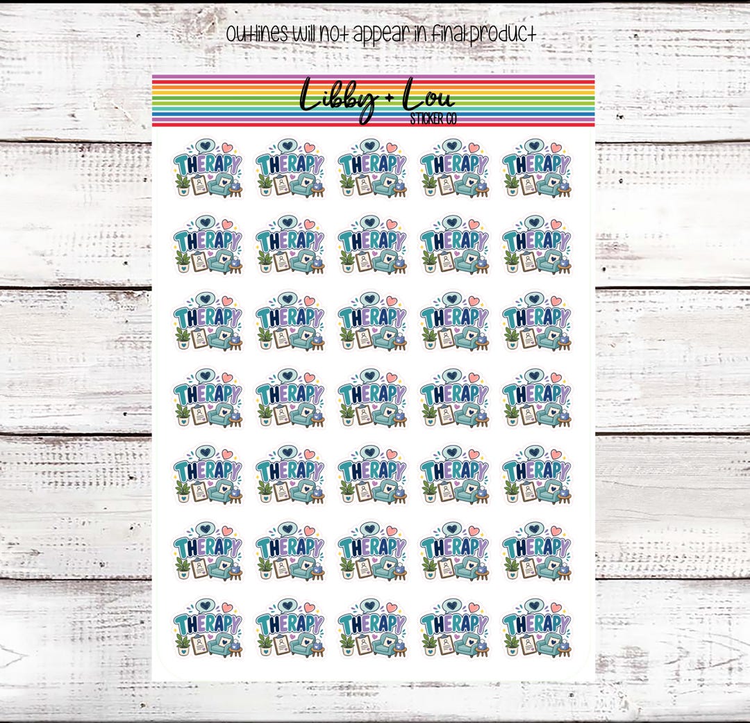 Therapy Appointment Planner Sticker | Mental Health | Psychologist ...