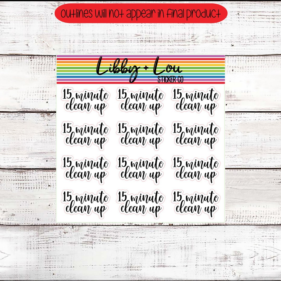 Cleaning Sticker | Planner Sticker | Daily Chores | - Etsy
