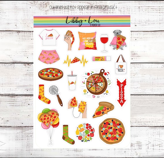 Movie Night Planner Stickers By Libby And Lou - 3.5x3.5 Inch Matte Sticker Sheet