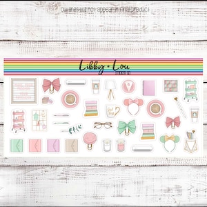 Planner Babe Decorative Planner Stickers | Pastels | Vertical Planner | Horizontal Planner | Hourly Planner | A5 Planner | Dashboard Layout