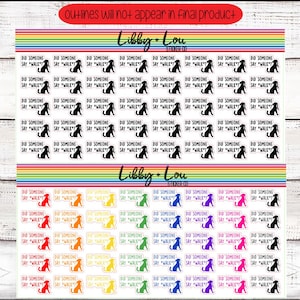 Walk the Dog Planner Sticker | Puppy Sticker | Rainbow | Neutral Sticker | Dog Park  | Vertical Planner | a5 Planner Sticker