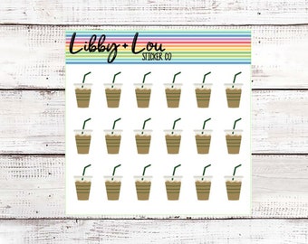 Iced Coffee Planner Sticker | Breakfast | Frappe | Latte | Habit Tracker | Coffee Lover