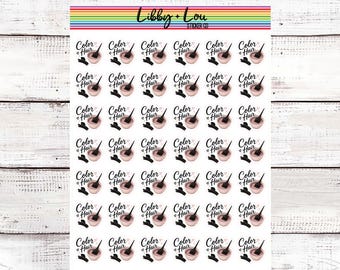 Color Hair Planner Sticker | Hair Appointment | Hair Dye | Libby and Lou
