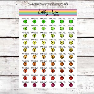 Chronic Pain Planner Sticker | Pain Tracker | Fibromyalgia | Wellness Sticker | Disability Sticker image 1