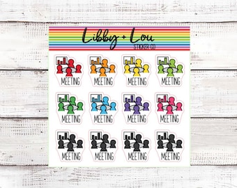 Meeting Planner Stickers | Work Stickers | Libby and Lou Sticker Co