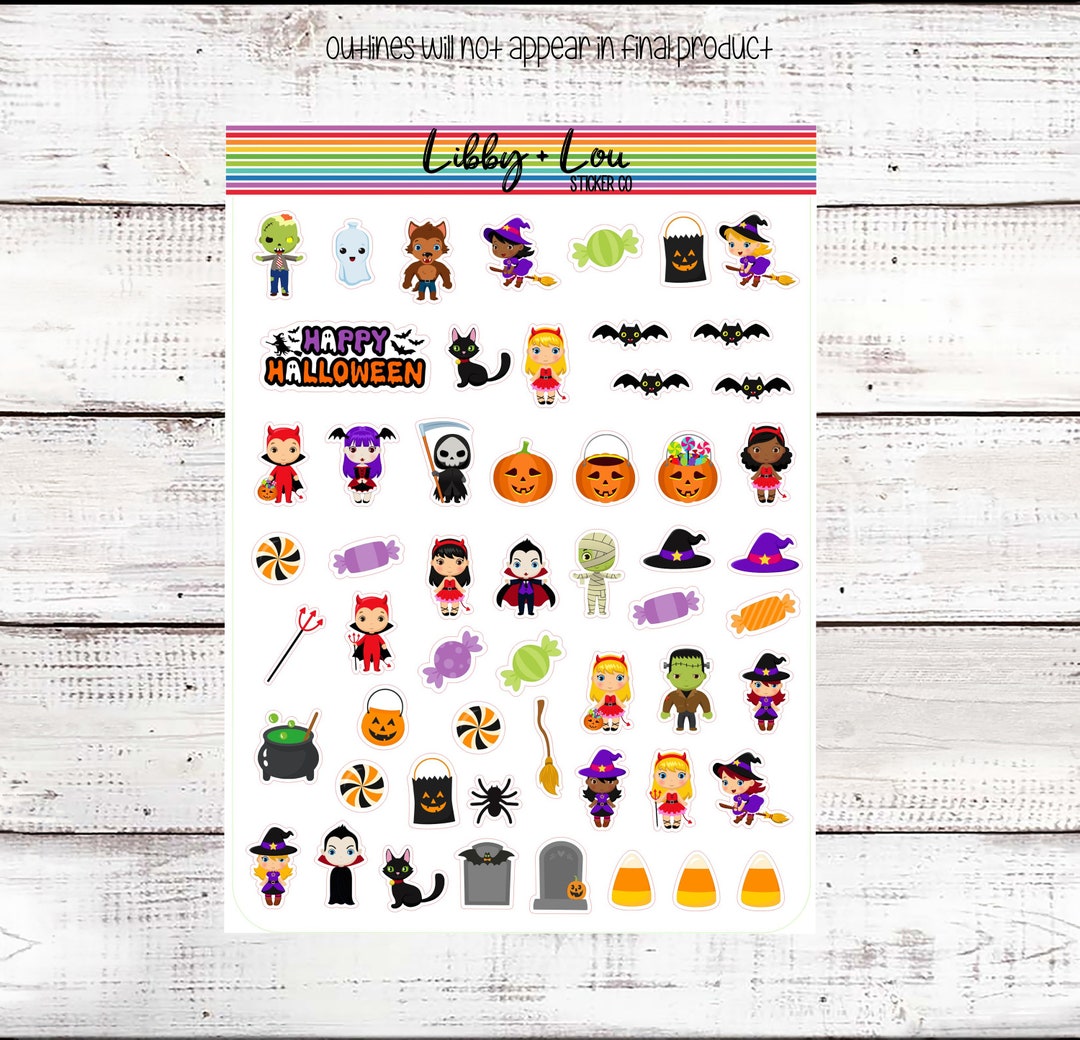 Halloween Planner Sticker | Mini Stickers | Decorative Sticker ...