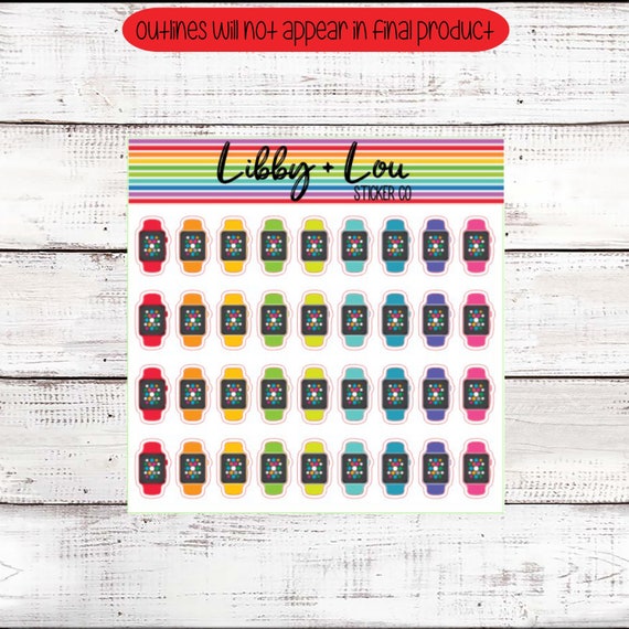 Planner Stickers Apple Watch Fitness Tracker Etsy