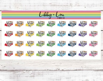 Sleep In Planner Sticker | Nap Time | Bed Sticker  | Calendar