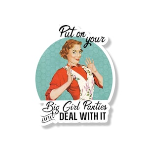 Big Girl Panties Magnet | Funny Magnet | Retro Fridge Magnet | Refrigerator Magnet | Dishwasher Magnet