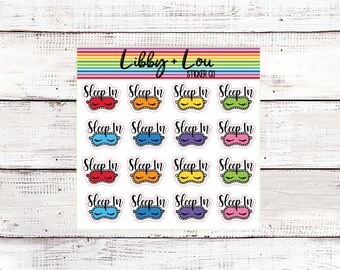 Sleep In Planner Sticker | Nap Time | Removable Sticker | Calendar