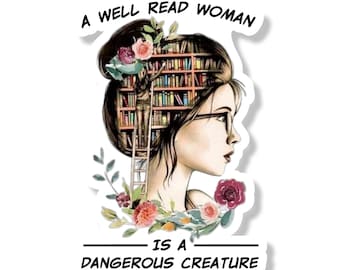 Book Lover Vinyl Decal  | Die Cut Sticker | Laptop Sticker
