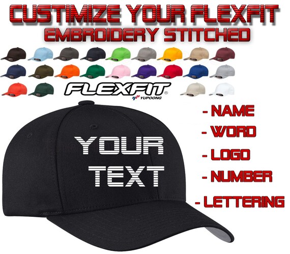 Original Flexfit Baseball Cap Baseball Cap Woolly Combed 6277 Black//Black