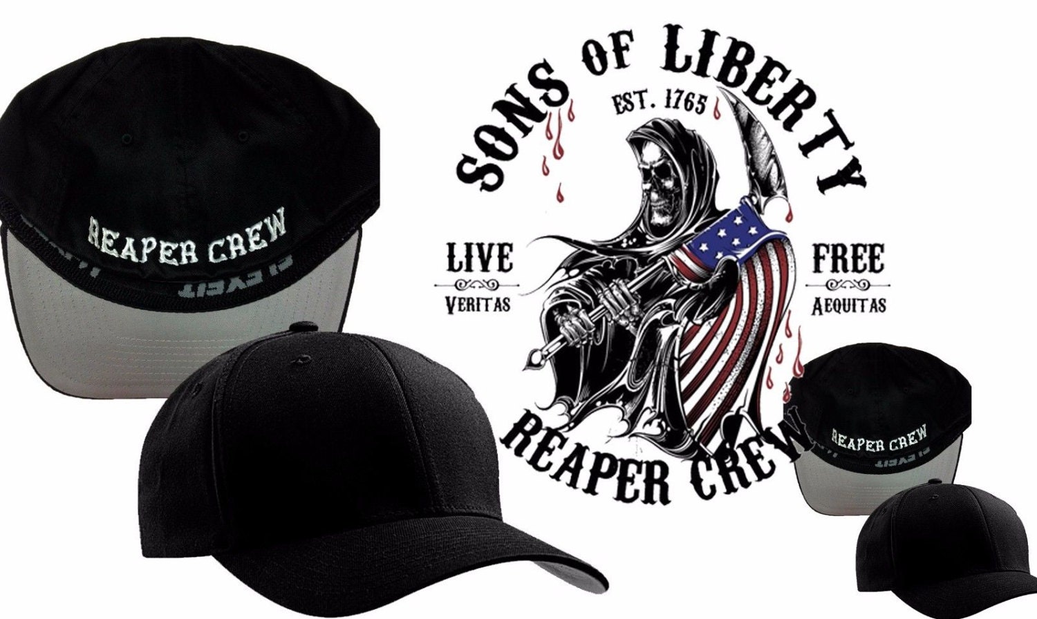 Reaper Crew Hat Reaper Crew Flexfit Hat High Quality custom Etsy