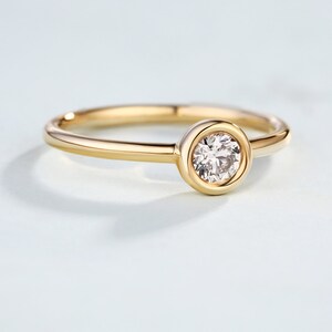 Diamond Engagement Ring Solid Gold Promise Women Birthstone - Etsy