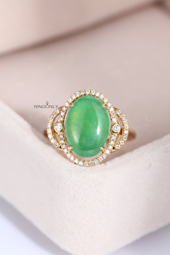 Gold Jade Ring Woman | Fine Gold Jade Ring | Resizable Ring | Jade Ring  Sale | 24k Jade Ring - Rings - Aliexpress