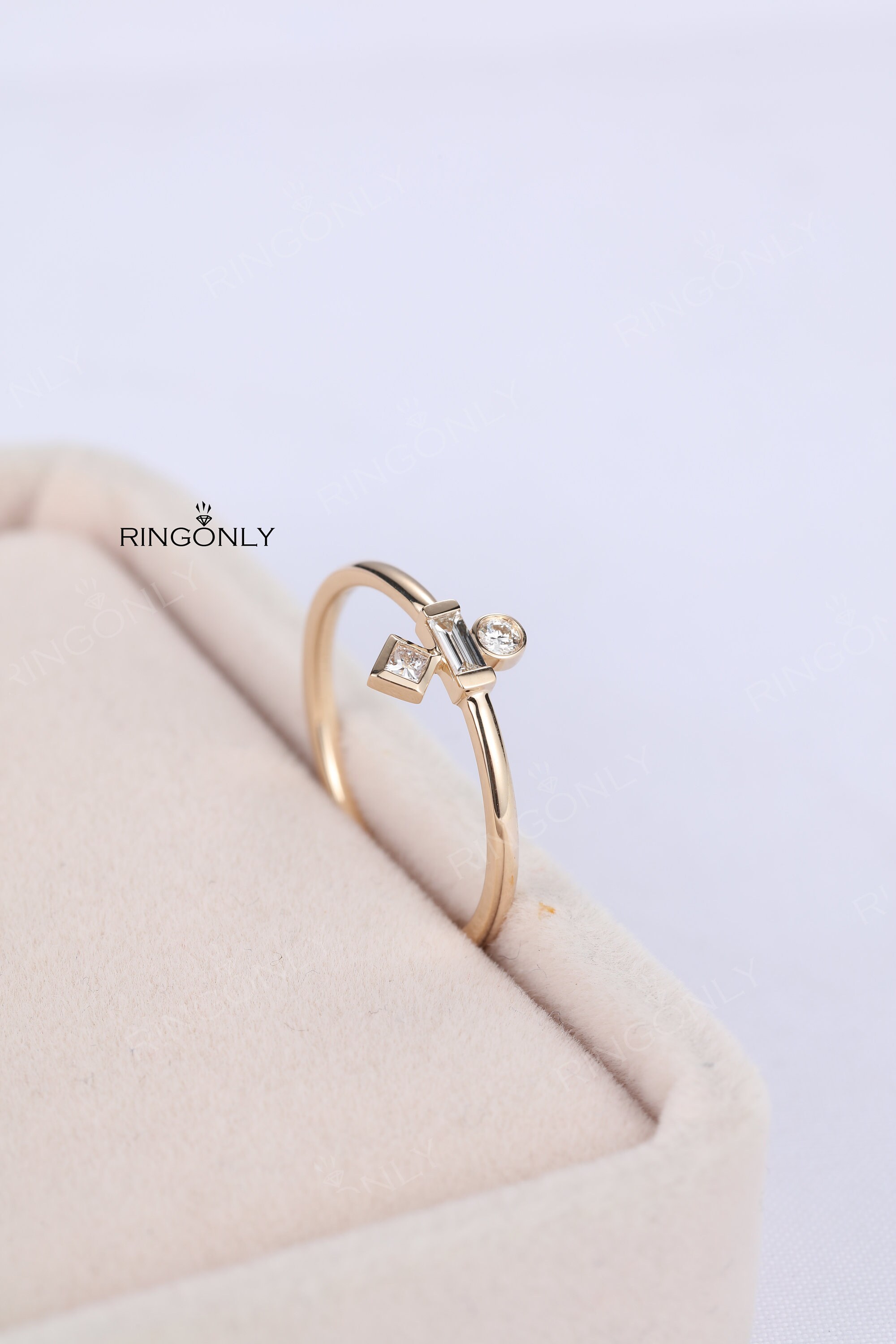 Unique engagement ring Diamond engagement ring Women Wedding | Etsy