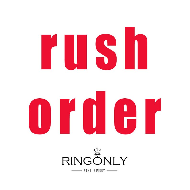 Rush order For engagement ring Wedding band