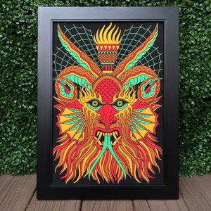 Demon Traditional Tattoo Print