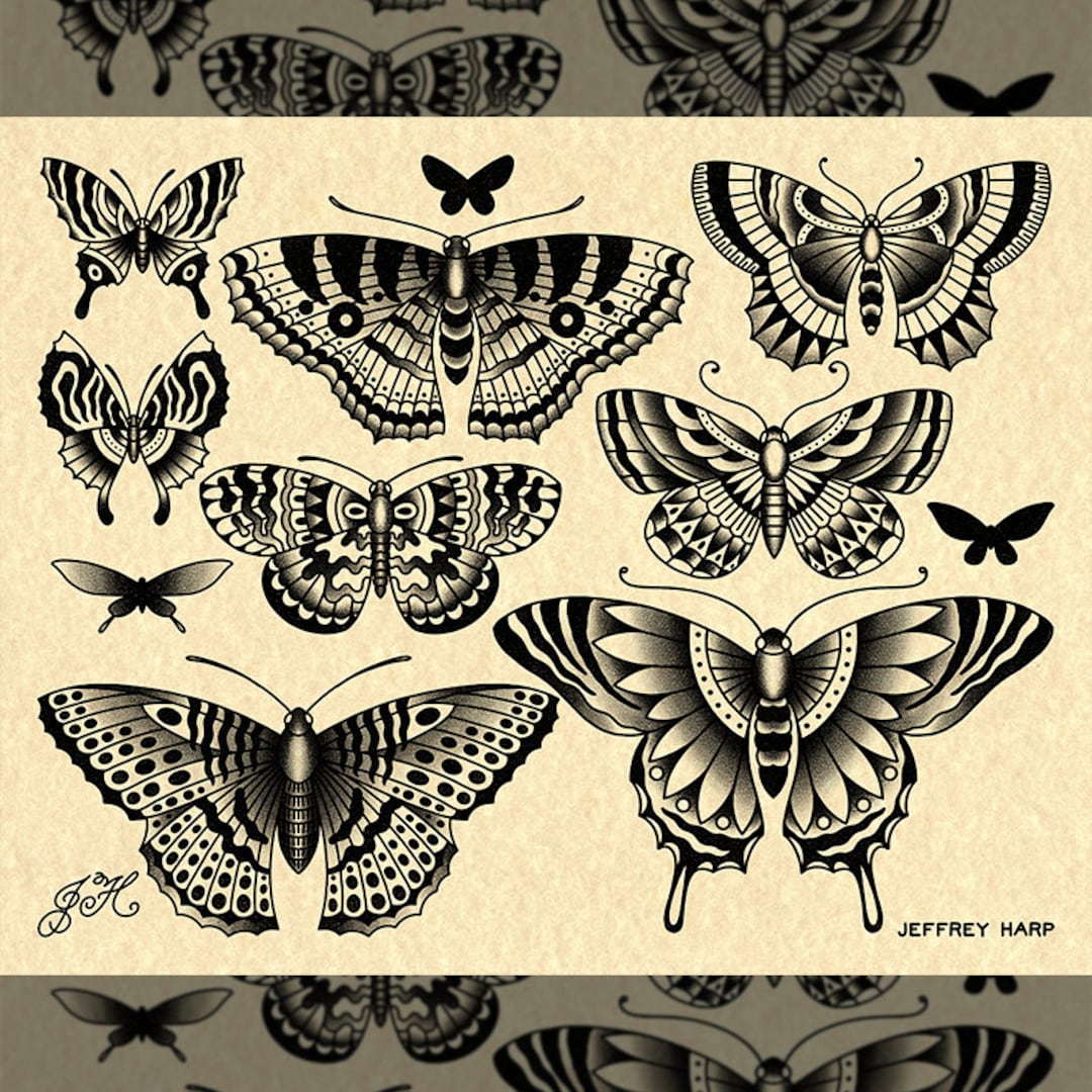 Awesome  Traditional butterfly tattoo Traditional tattoo flowers Traditional  tattoo design