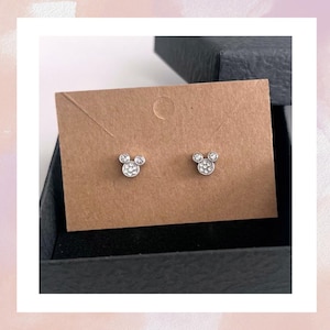 Silver Mouse Earrings | Dainty Jewelry, Gift for Girls, Gift for Women, Perfect Gift for Fans of Theme Parks