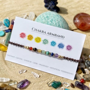 Noble chakra bracelet - macrame bracelet - bracelet in chakra colors - power bracelet