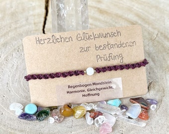 Geschenk zur bestandenen Prüfung, Makramee Armband