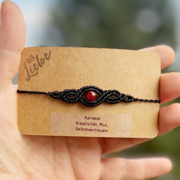 Karneol Armband, Geschenk für Freundin