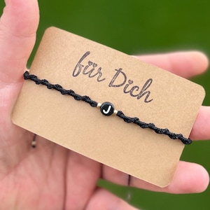 Makramee Armband mit Initialen - Partnerarmband - Freundschaftsarmband - personlaisiertes Armband