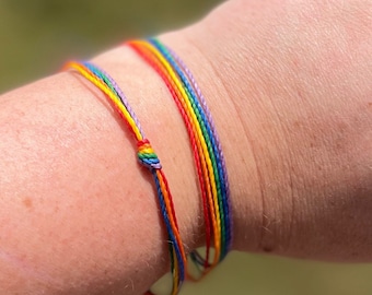 LGBTQ Bracelet, QUEER Bracelet, Rainbow Bracelet
