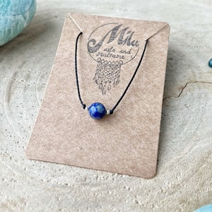 Lapis lazuli necklace, filigree with a lapis lazuli