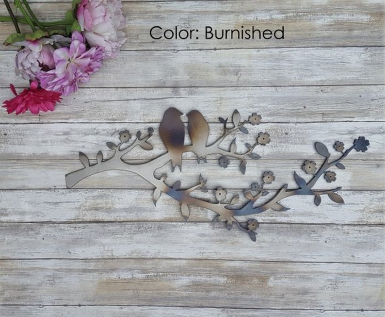 48 FAMILY TREE Love Birds Outdoor Metal Art Home Etsy