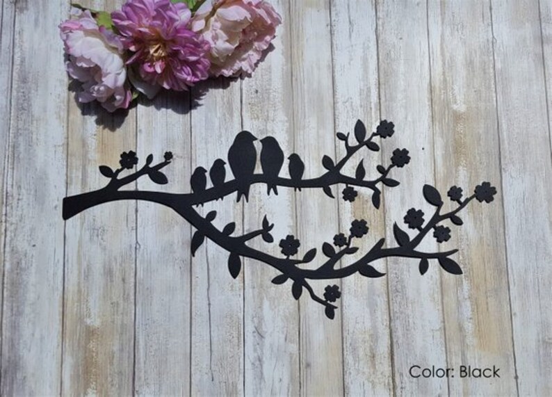 48 FAMILY TREE Love Birds Outdoor Metal Art Home Etsy