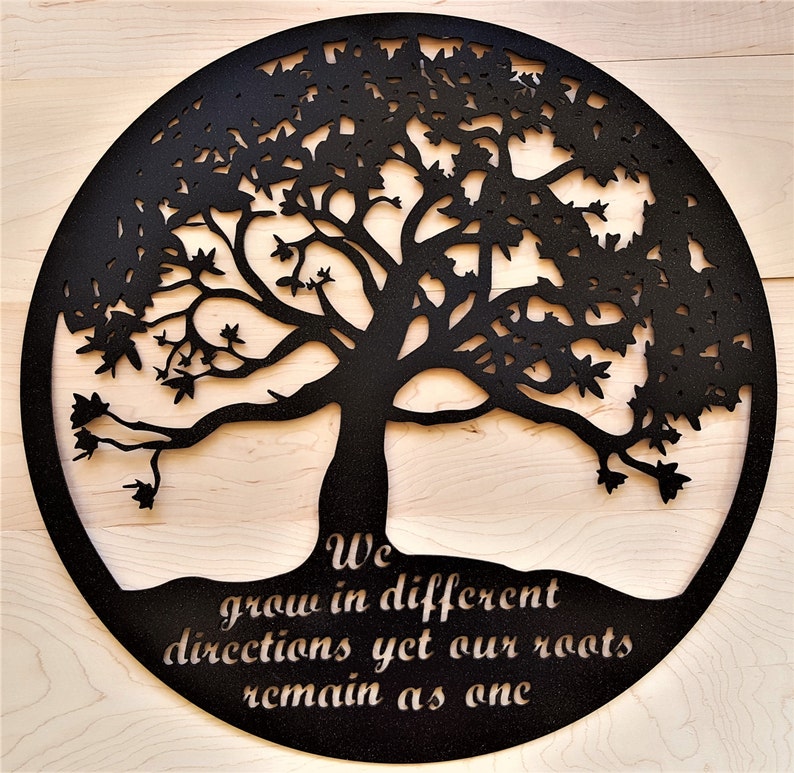 Metal Tree of Life Wall Art Outdoor Metal Tree Art Outdoor Etsy