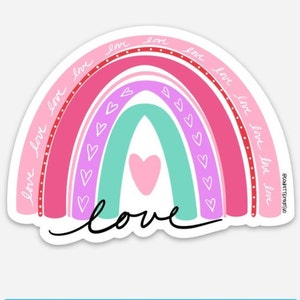 Regenboog van liefde vinylsticker-GRATIS VERZENDING