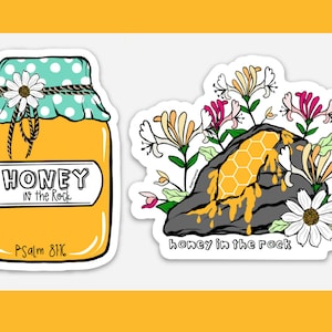 Honing in de rots vinylstickers - GRATIS VERZENDING