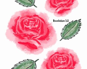 Roses Printable Set - Digital Download